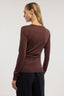 Maglia girocollo in pura lana con arriccio 3