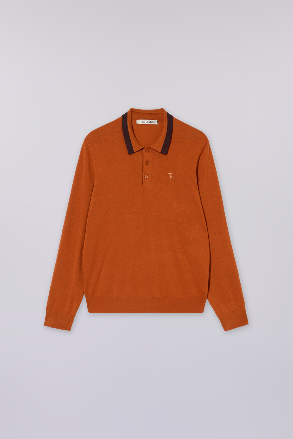 Polo a maniche lunghe in viscosa stretch 5|48c532e3eff24ac75a7ed8ad035542c0fa1e08f26d8df1112e95328a95b0188d