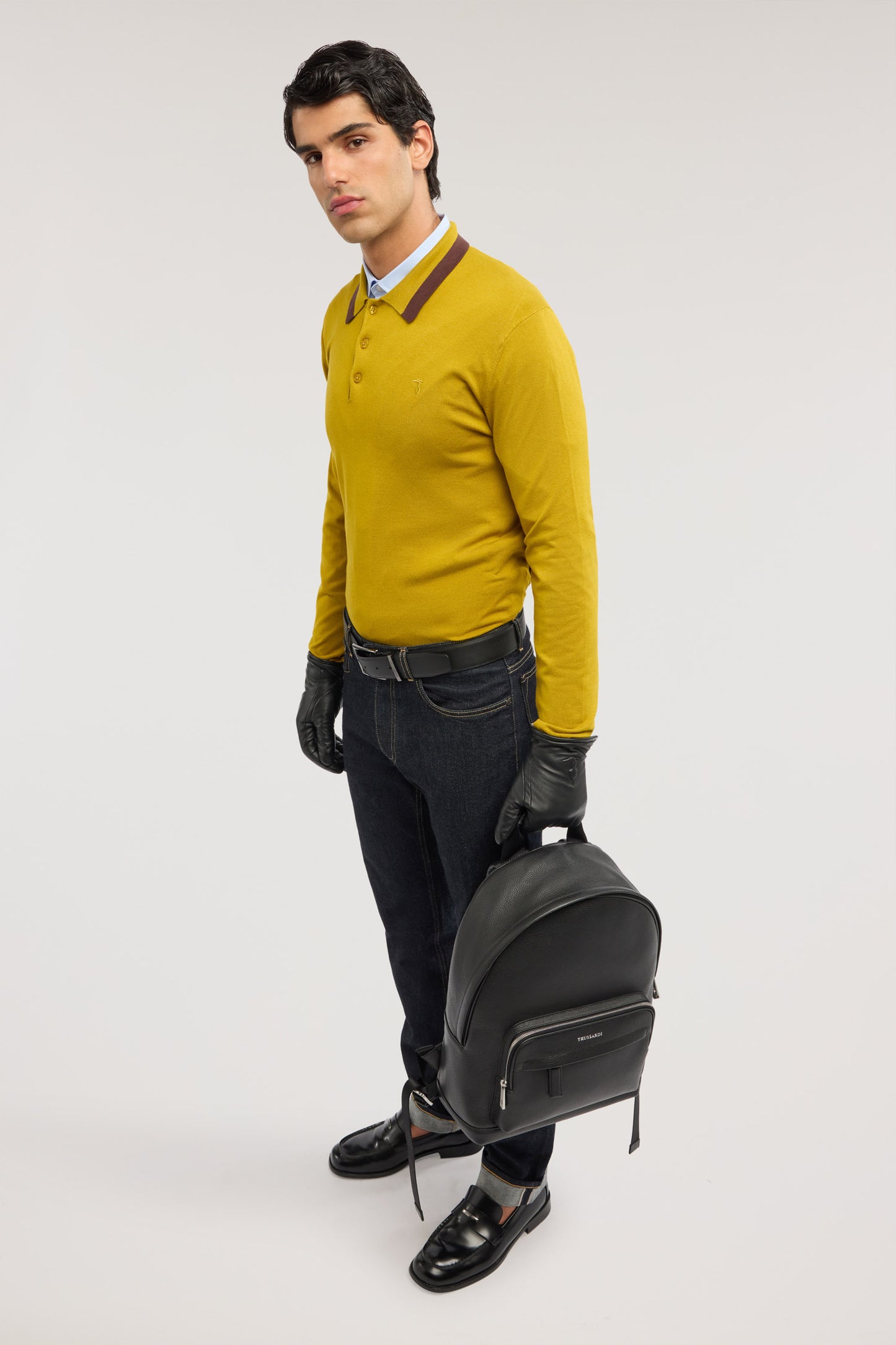Polo a maniche lunghe in viscosa stretch 4|118801ed2c81eb1b1334ad6592e30ac66b7f2ce2a8d196913ef6a2e693020614