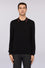 Long-sleeved stretch viscose polo shirt