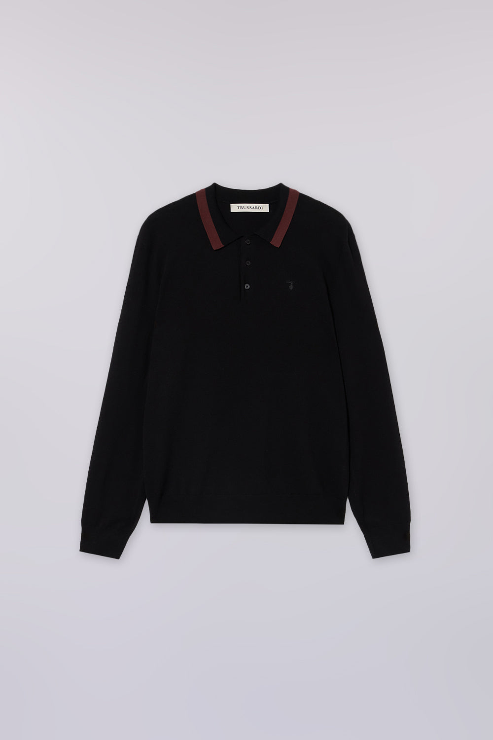 Polo a maniche lunghe in viscosa stretch 5|430c2a0d066890b63b6d6d6d5b83bbfb29faa0c230a833bf721b3ce402f4bb85