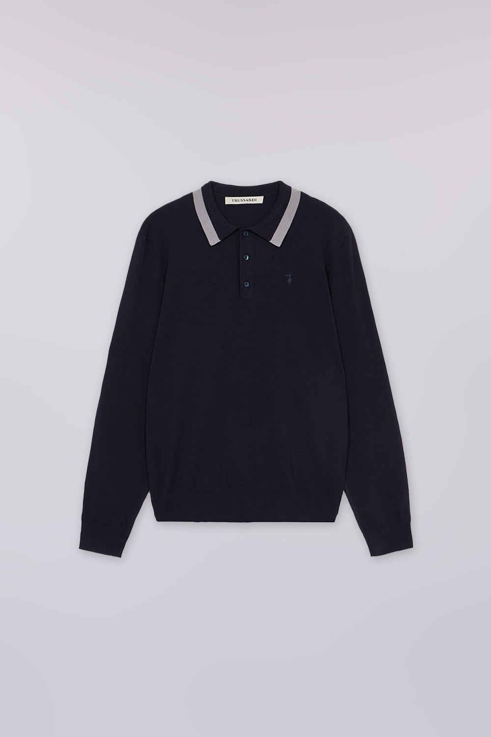 Polo a maniche lunghe in viscosa stretch 5|dd581e74067add243629de058eb4d684a56676cedcb6eb2823cde53c817116c0