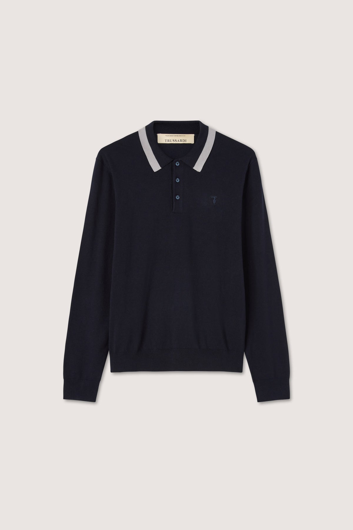 Polo a maniche lunghe in viscosa stretch 5|1f18a4c8c2c6fa9e80058c1a395c3f7850882a6eba7cf4e53f0752043040b388