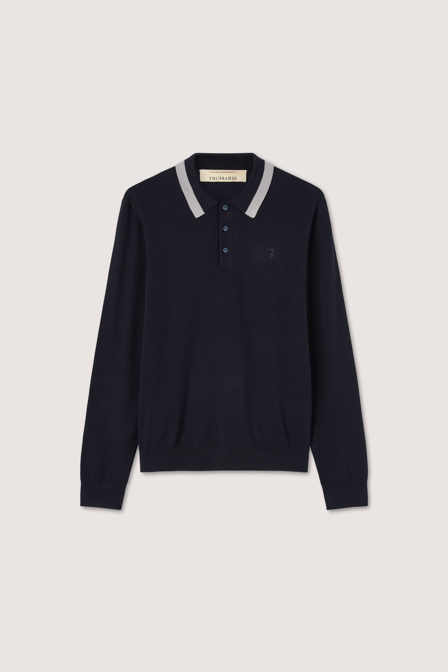 Polo a maniche lunghe in viscosa stretch 2|1f18a4c8c2c6fa9e80058c1a395c3f7850882a6eba7cf4e53f0752043040b388