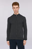 Cardigan con zip in pura lana piquet 2