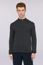 Cardigan con zip in pura lana piquet 1