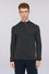 Pure wool piqué zip-up cardigan