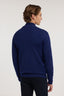 Cardigan con zip in pura lana piquet 4