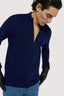 Cardigan con zip in pura lana piquet 4