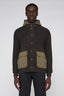 Padded knit blouson cardigan