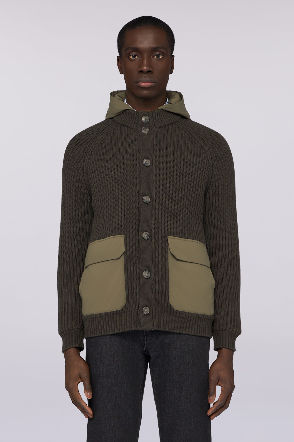 Cardigan blouson in maglia con imbottitura 1|78a14930eed22b0d931797f196ac257e6443a6385586384b077c99aee2f315a9