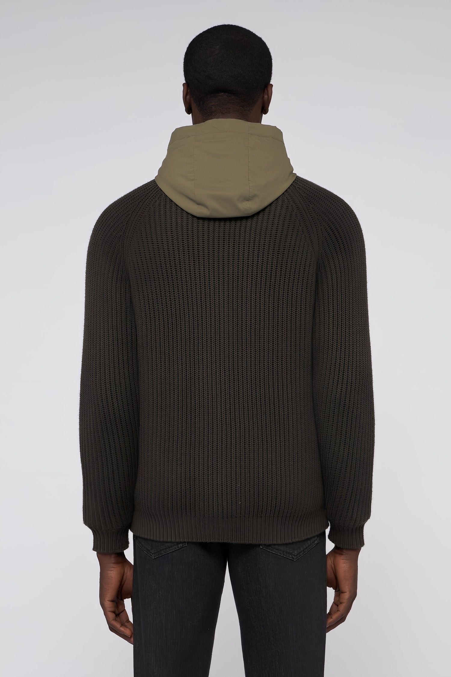 Cardigan blouson in maglia con imbottitura 2|7447bad309a138af2be4794ba155ac18192c456d9d6fcc7445acf4b26fd282f9