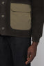 Padded knit blouson cardigan