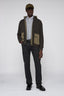 Padded knit blouson cardigan