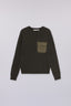 Maglia girocollo con tasca in nylon 5