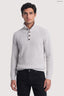 Maglia collo alto abbottonato in misto cashmere 1