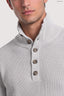 Maglia collo alto abbottonato in misto cashmere 3