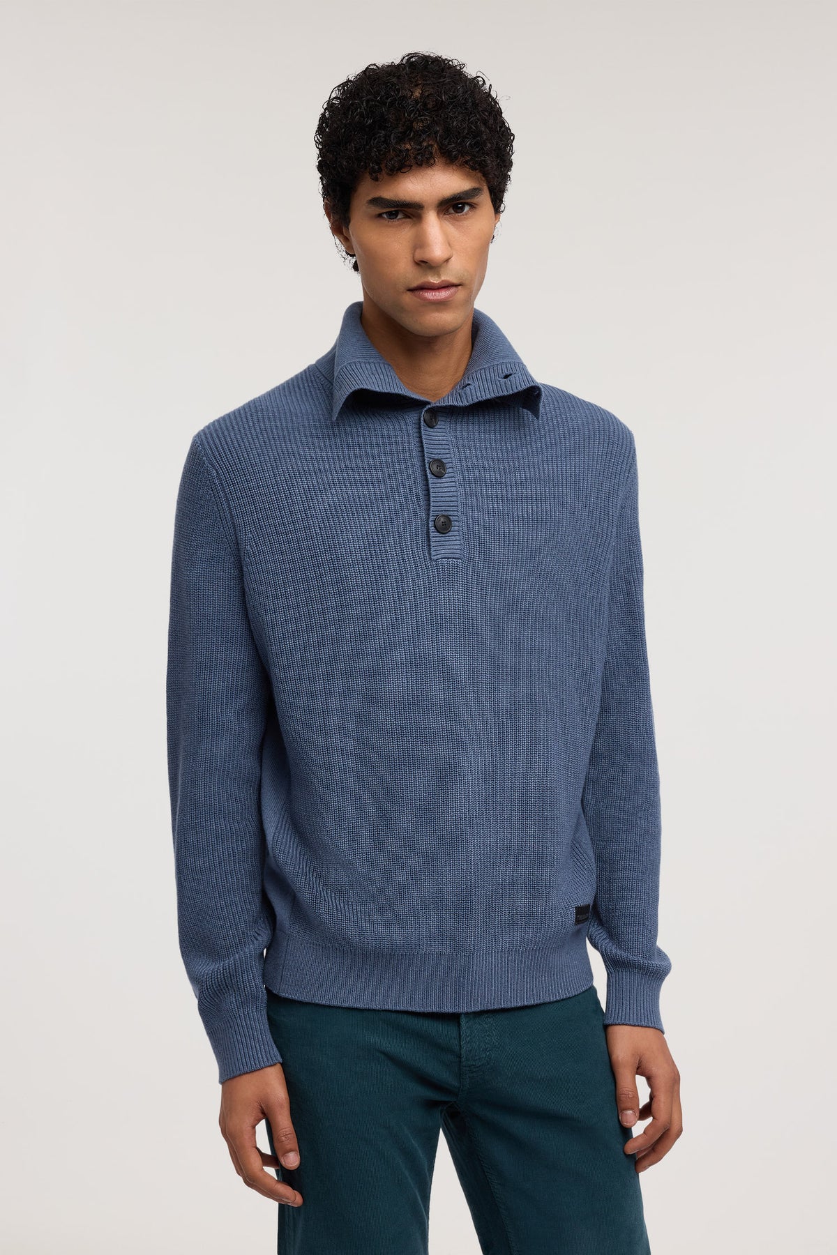 Maglia collo alto abbottonato in misto cashmere 1|fcf2338039e2f7c4235b8e8ccbffefef1a0c8af3a9ac19149378f38a74d74ed4