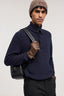Maglia collo alto abbottonato in misto cashmere  2