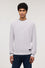 Ribbed crew neck sweater in cashmere blend