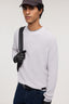 Maglia girocollo a coste in misto cashmere 2