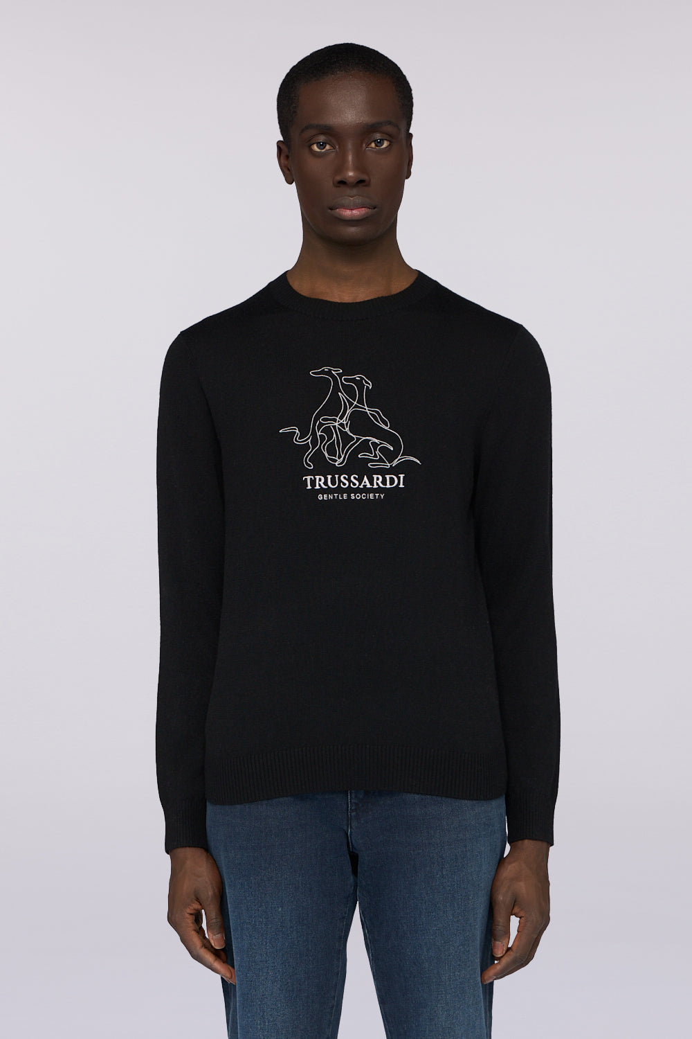 Maglia girocollo in misto lana con ricamo Gentle Society 1|fcb508690b386cd387aa890ed2034165d8e9c638cb7c67ac31c418c49c1b0de8