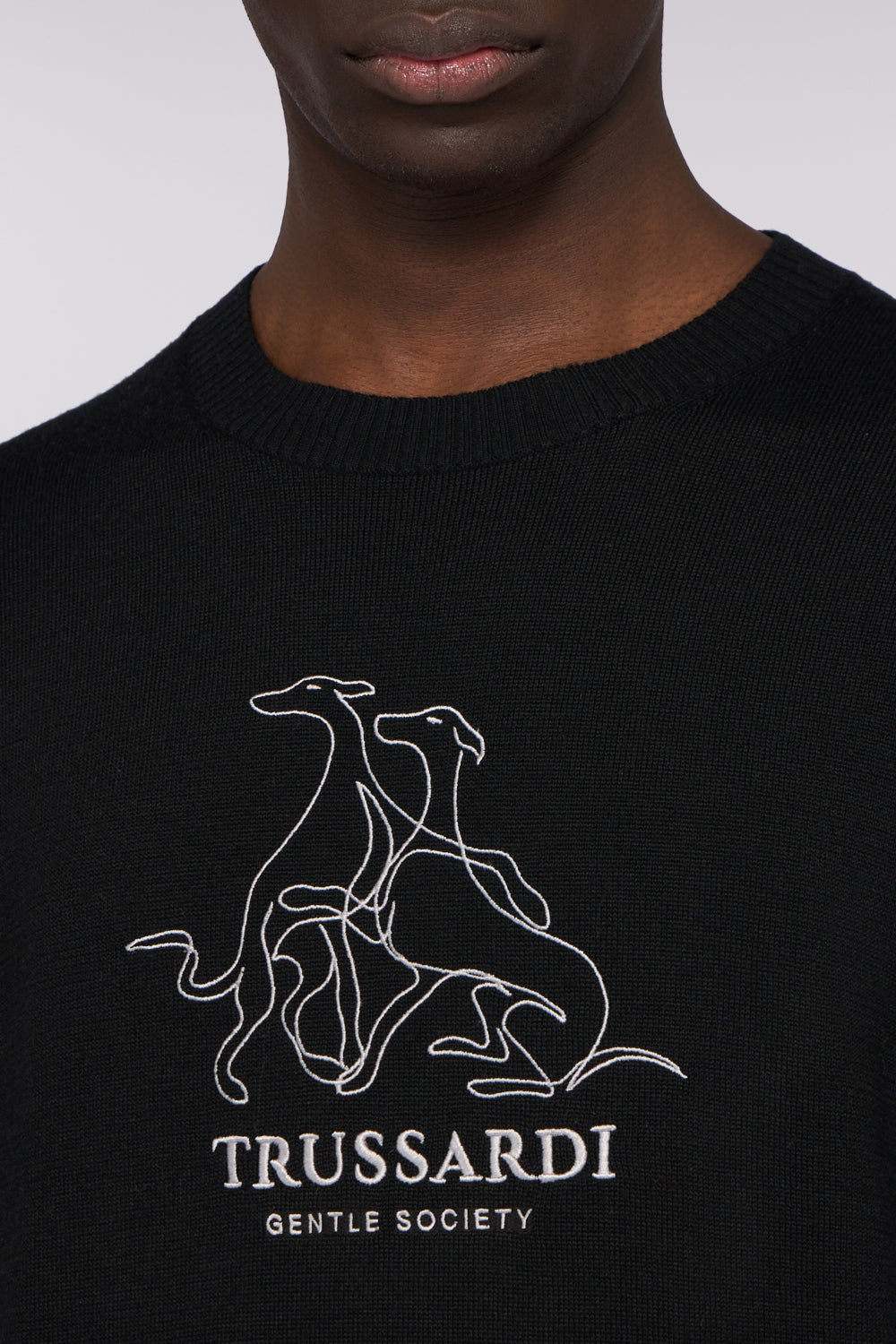 Maglia girocollo in misto lana con ricamo Gentle Society 3|23963f3903e40534f451c2244c557af0247cb9367a4be10cbcebfa2ac96e9da3