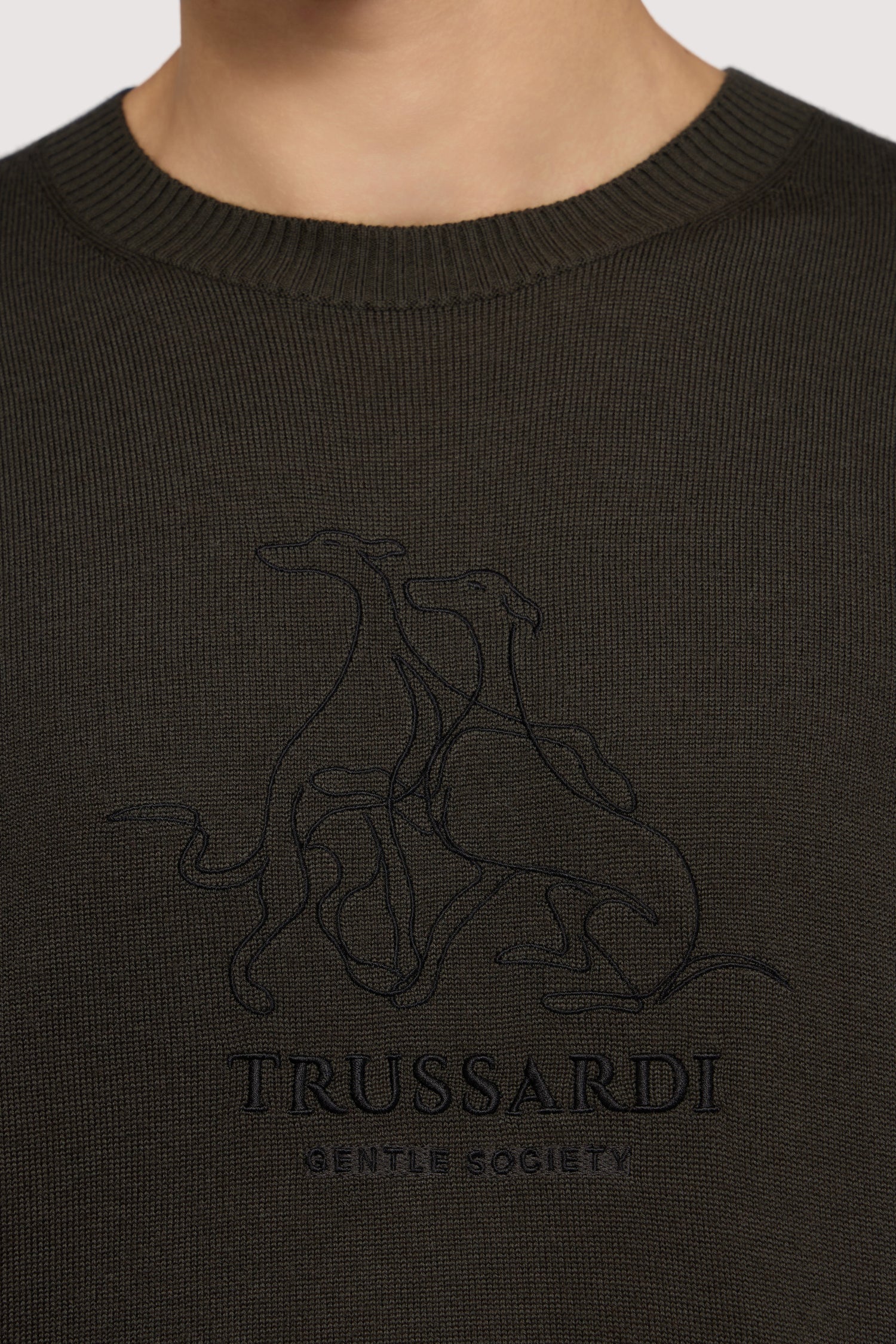 Maglia girocollo in misto lana con ricamo Gentle Society 3|e7dcc6f8b3914ec80f8434ba3756942e770ff9ce949e6bc612b5f7c11e618f68