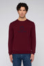 Maglione girocollo in misto lana con jacquard 1