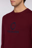 Maglione girocollo in misto lana con jacquard 3