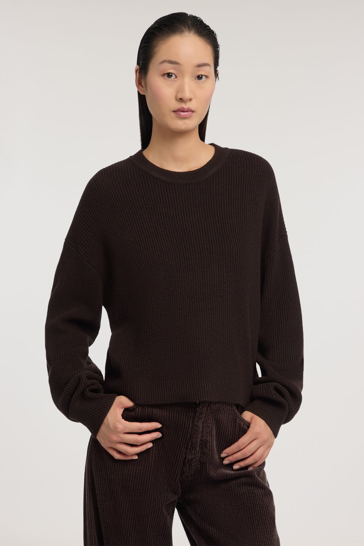 Maglia boxy misto cashmere 1|68fbb2c510f0c839edd123807ba2cb7f00a2cbfc2942e8c96c0d4168cb04d90d