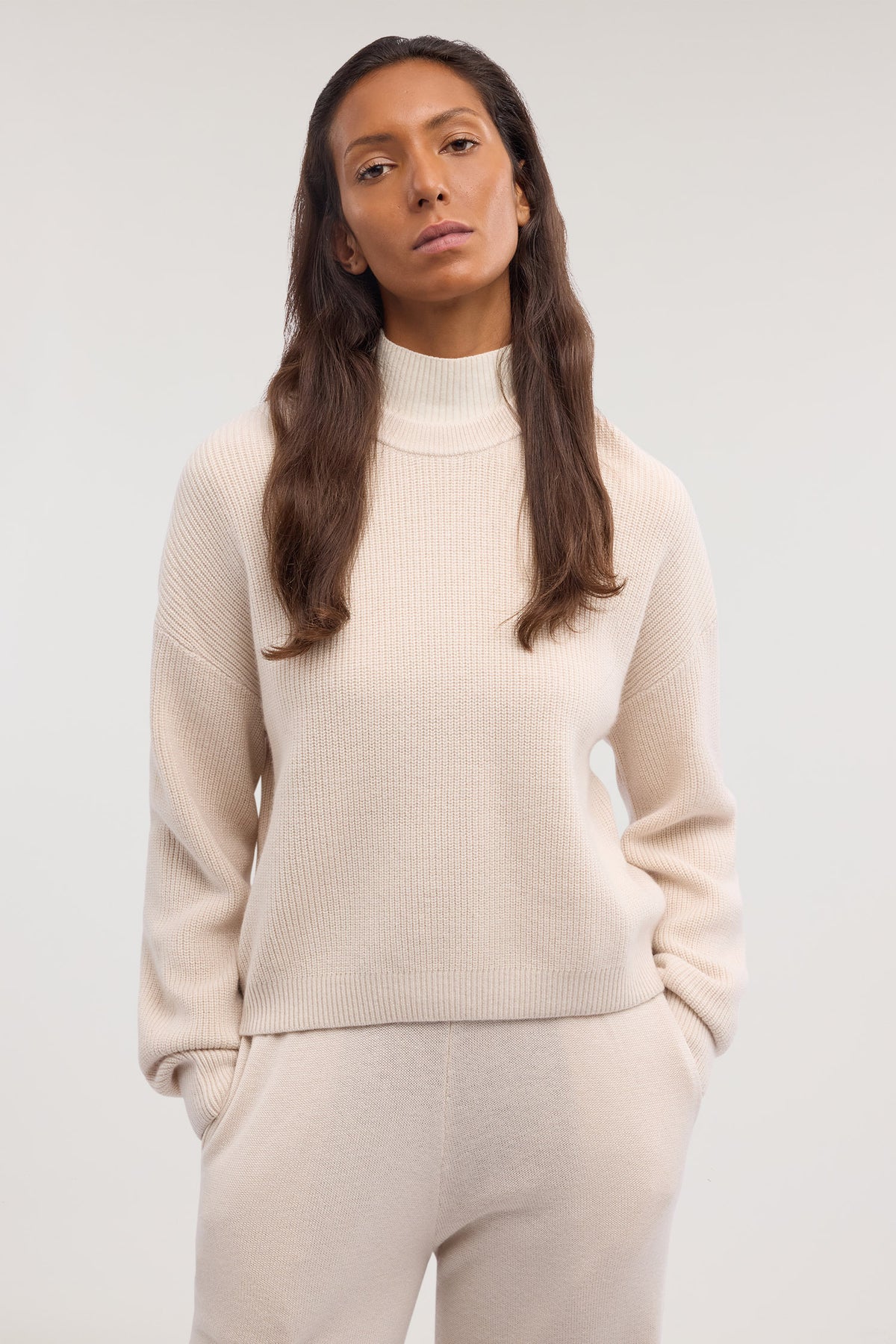 Maglia boxy misto cashmere 1|2a298b21c20719e19a2922539d1c21e46c8b17c47fe02b29031d3b3b52ab54b4