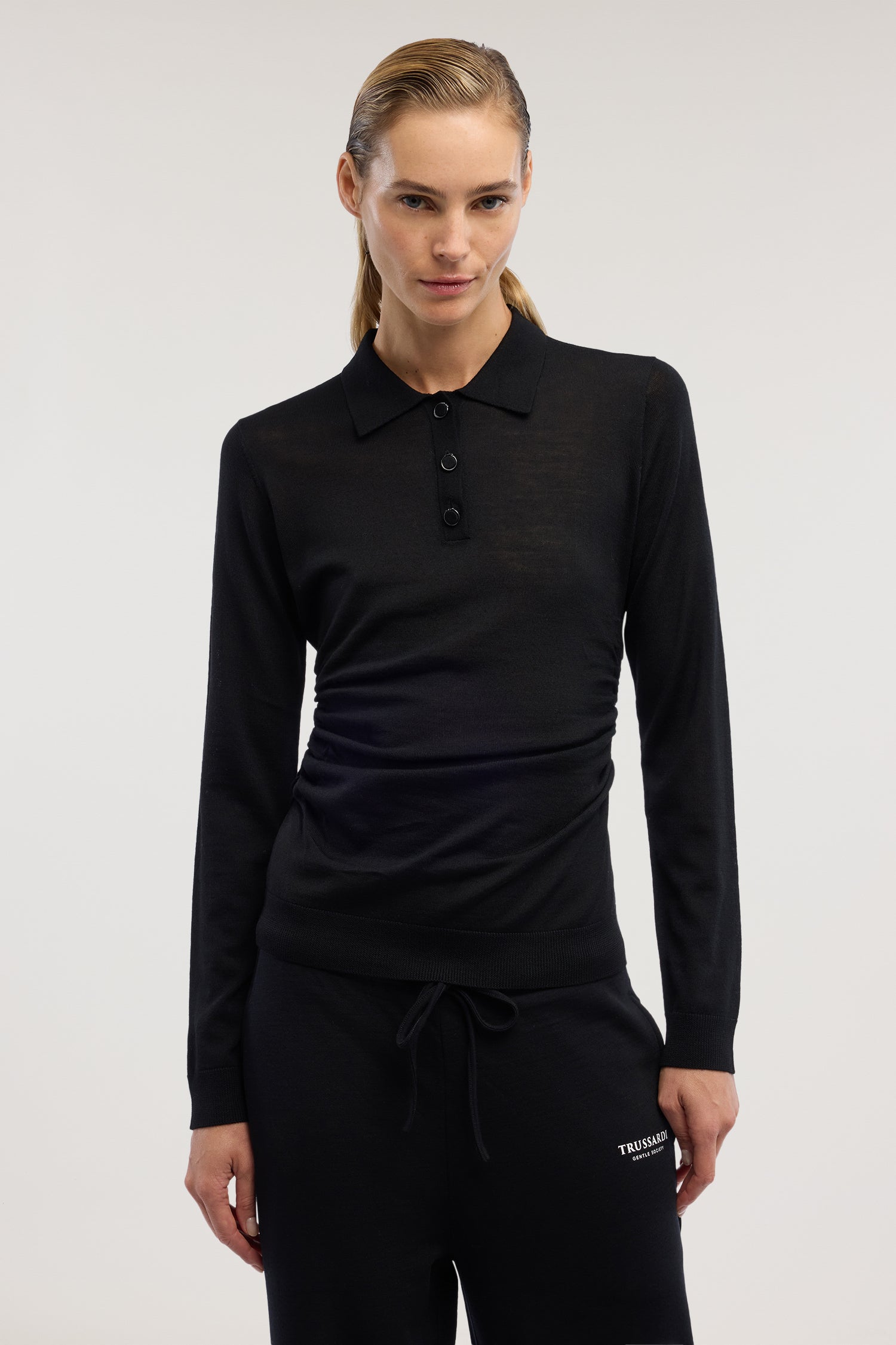 Polo in pura lana con arriccio 1|deecf83a7bd3ebe67dce151a4208b512d447b2dbac210ae5aa63bf41afe6cd7a