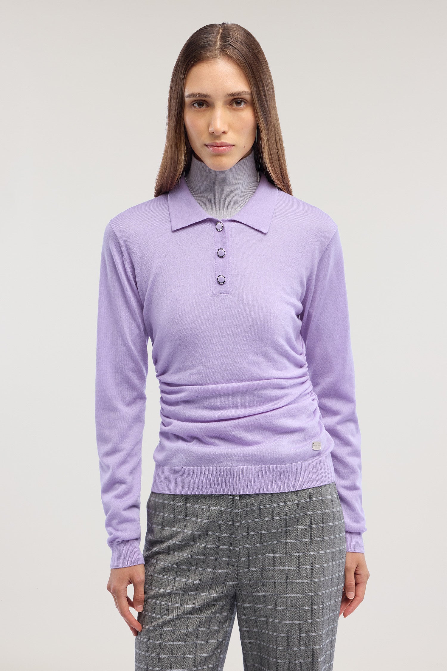 Polo in pura lana con arriccio 1|21bcbdeeec72f1664caa2c5736b3f5bb18aae8200e7c09d65885de838a0d12c3