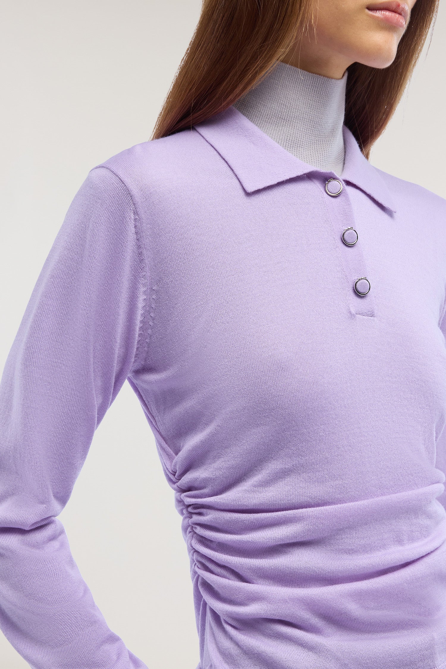 Polo in pura lana con arriccio 5|db63bdb9dfcaf3be3af663a64cb98c5db1238e5dbfe54d902d750fc6882a2f29