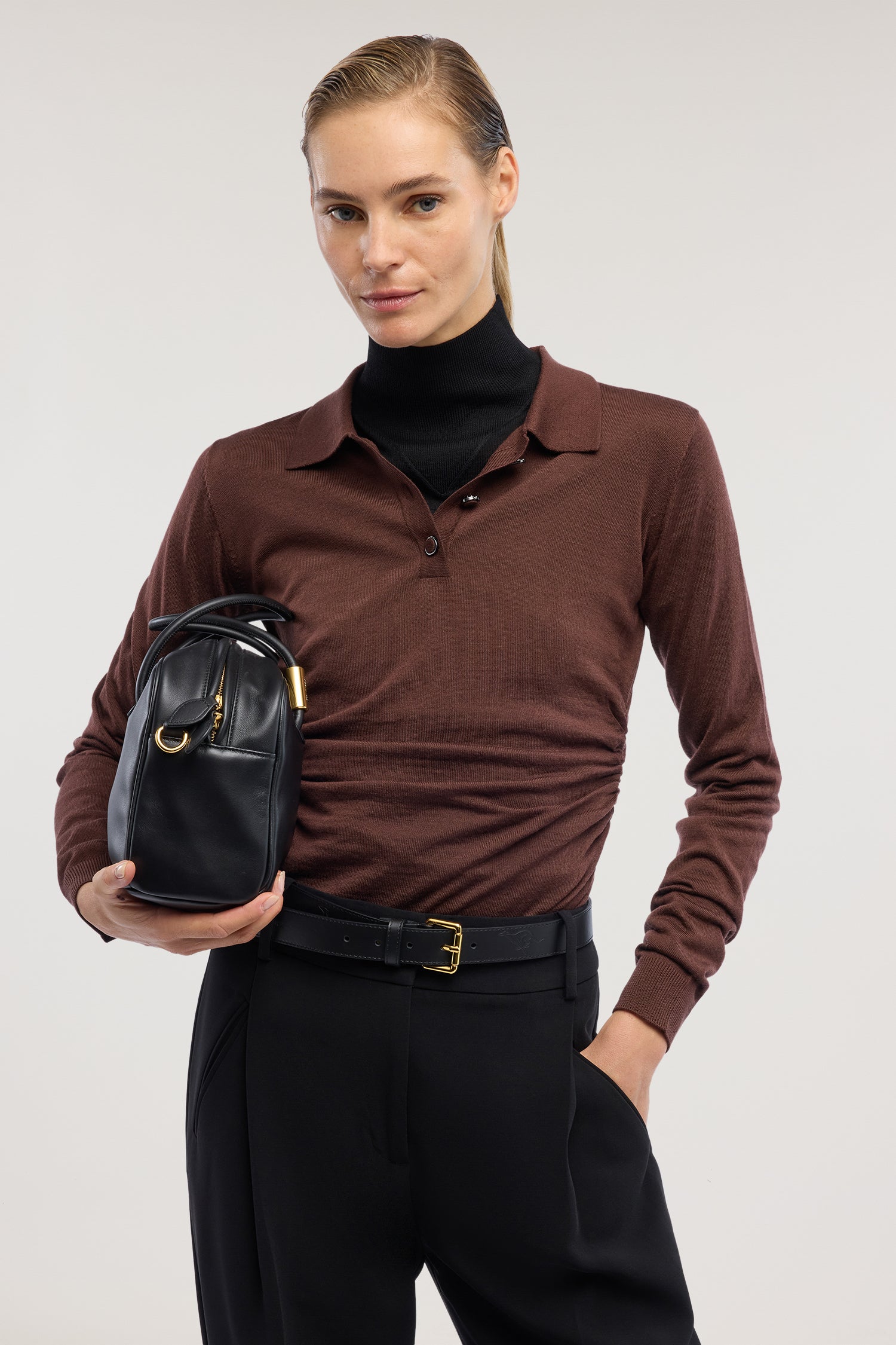 Polo in pura lana con arriccio 2|bd2c811cf597dbbfde1202a53d680197d390daf0dc02b6fa4ef75d8ea71c502c