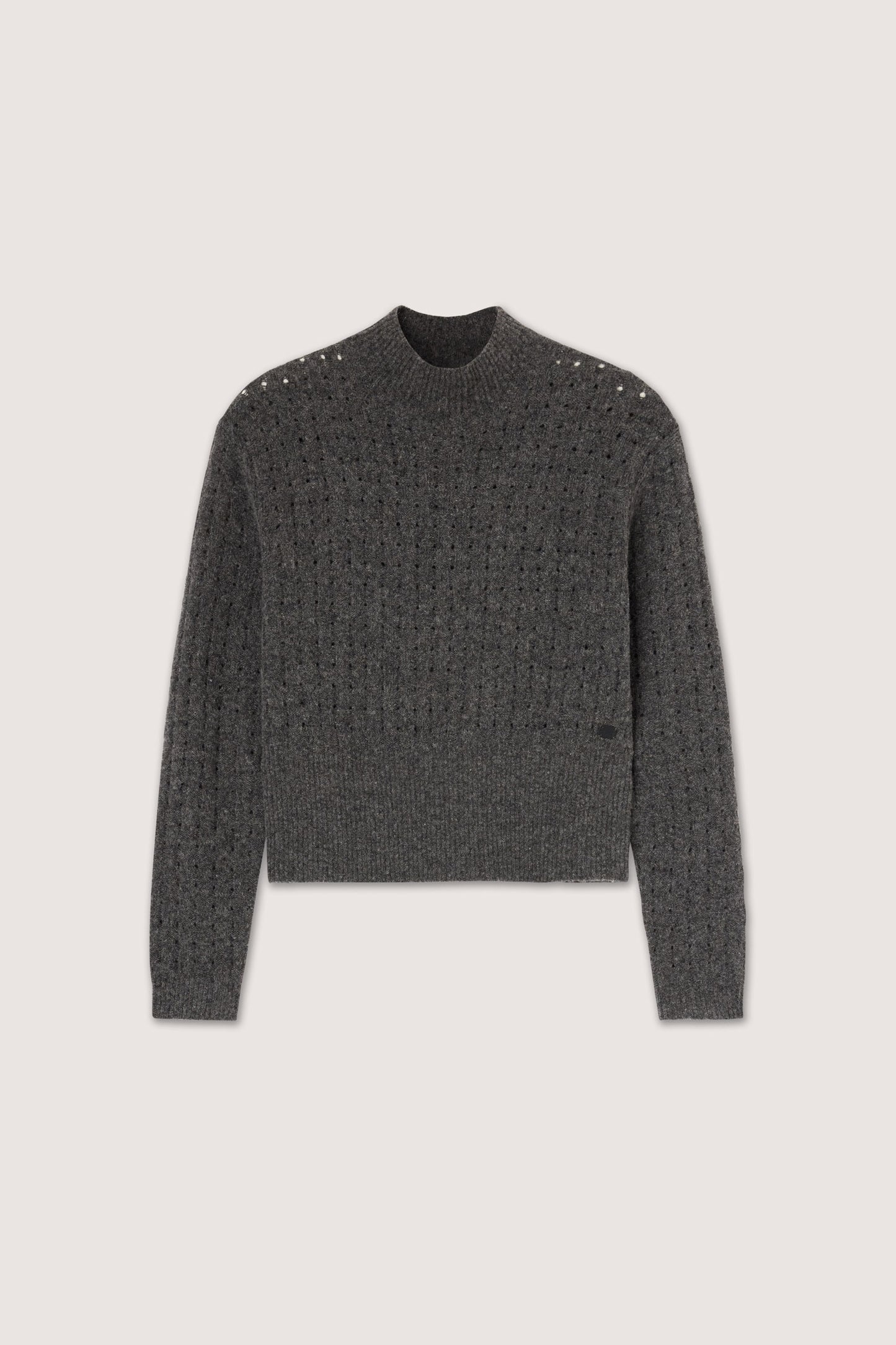 Maglia lupetto in alpaca e cashmere con strass 1|d425321b3d1f3c19b0e0c6df8d3dde3173b3e97d14335a9ce579f61938fe0d8c