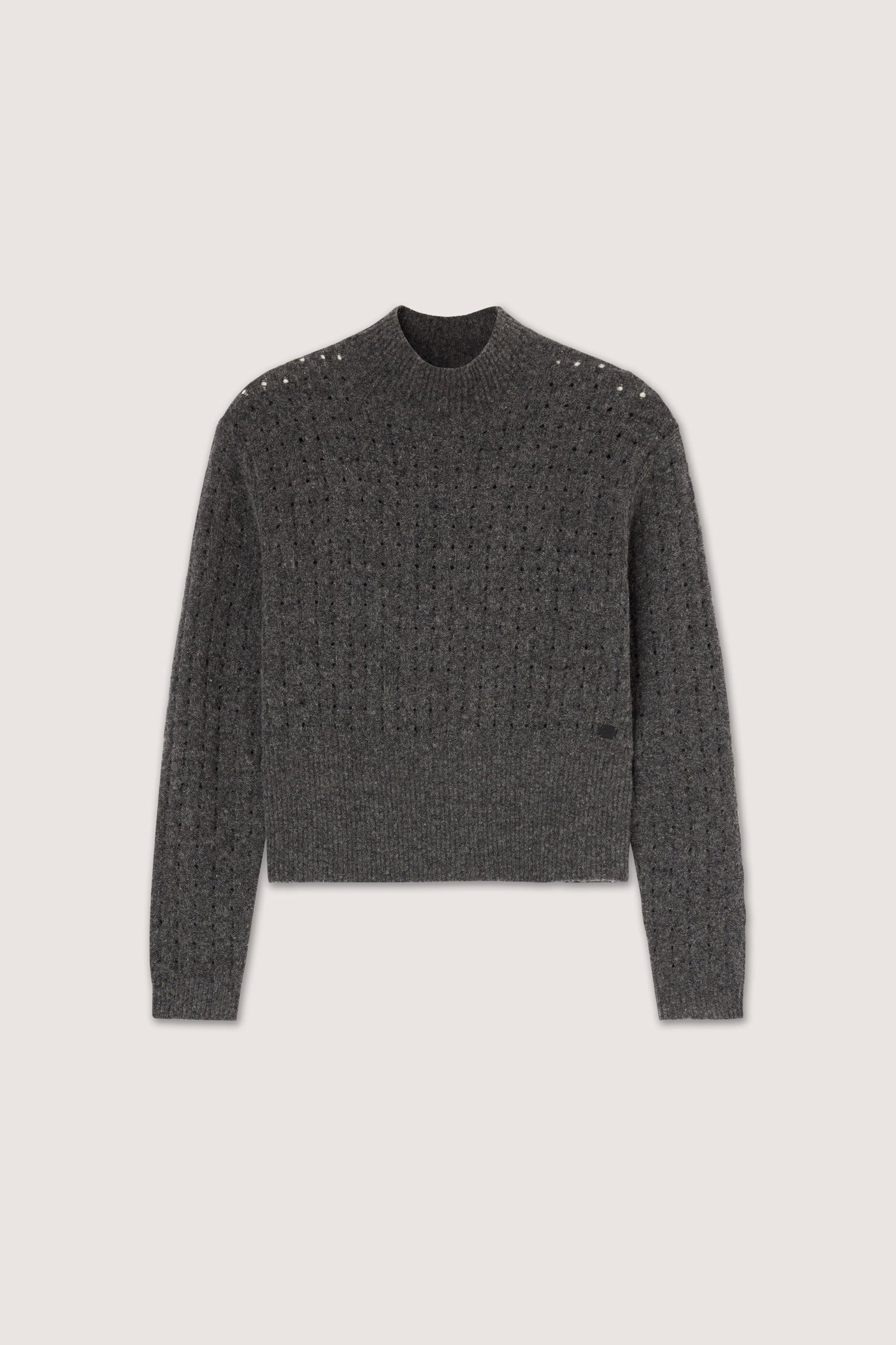 Maglia lupetto in alpaca e cashmere con strass 1|d425321b3d1f3c19b0e0c6df8d3dde3173b3e97d14335a9ce579f61938fe0d8c