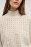 Maglia lupetto in alpaca e cashmere con strass 1