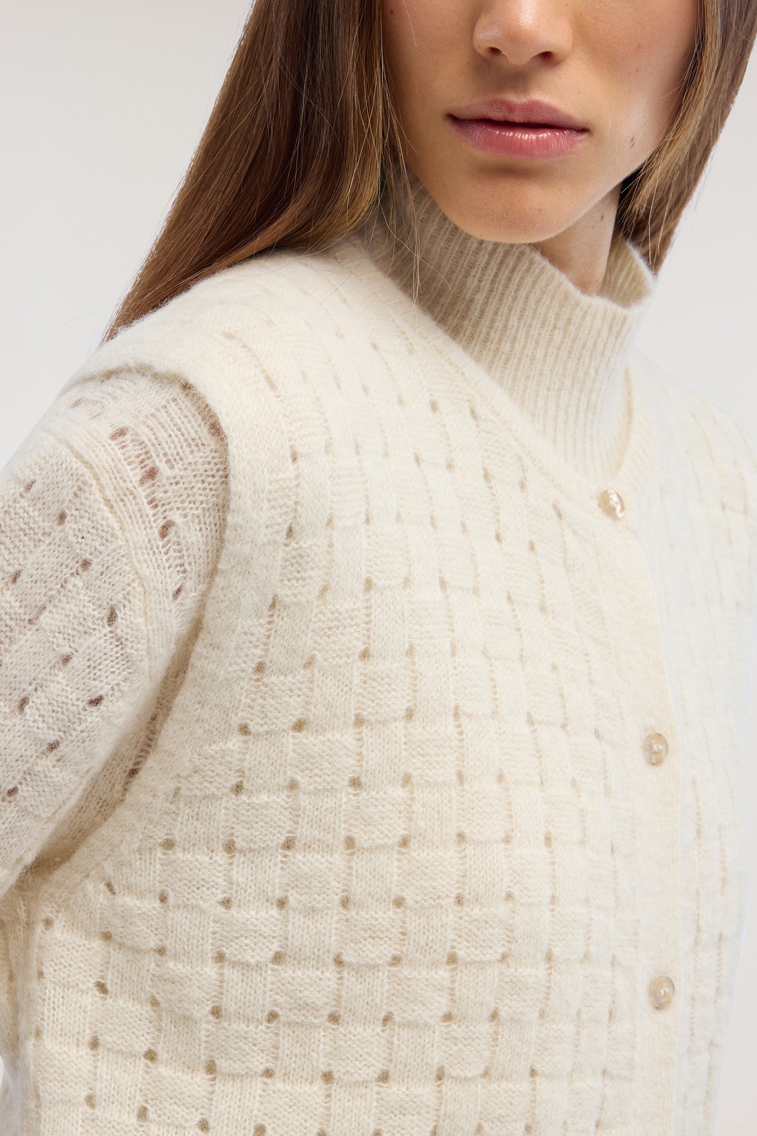 Gilet in misto seta, lana, alpaca e cashmere 5|6d795cf6ec54f90e3a5c73f9ab4f176cc5696e2321e98cf9357a3e8960821eec