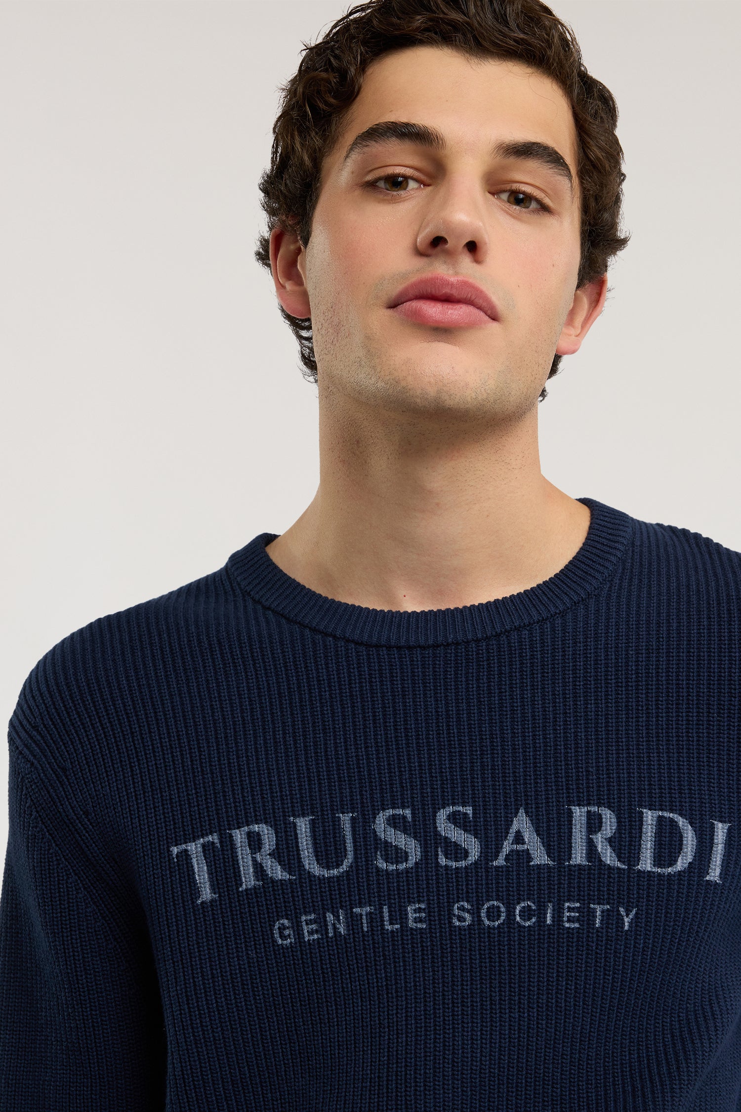 Maglia girocollo con stampa Gentle Society in cotone 4|c54db5f040caacccd178737c2b84d52993171231dcd670c28401572732295693