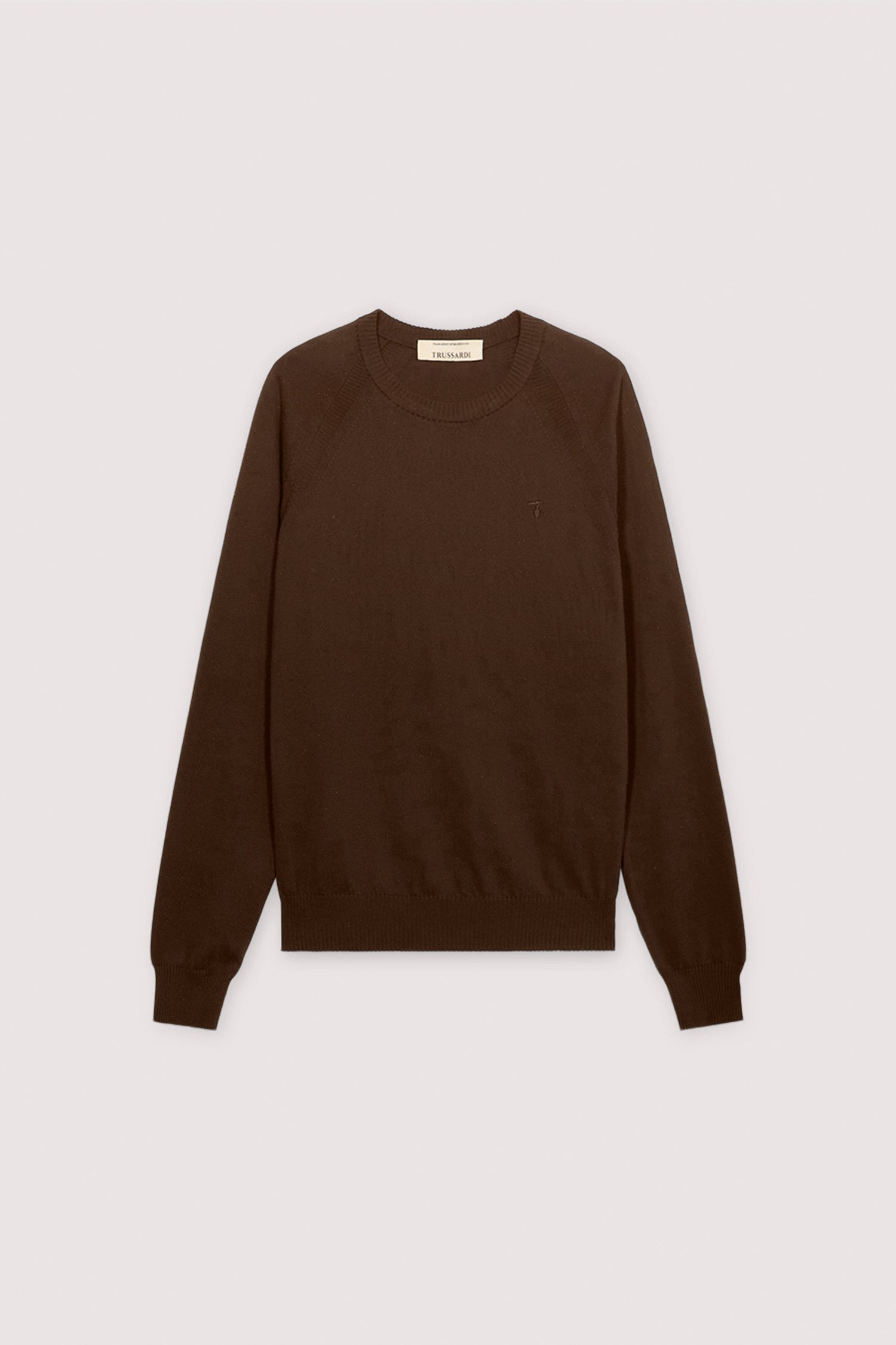 Maglia girocollo in cotone con dettaglio a costine 3|e5e494eeeb69667c0f3c3537855a6d0dd554e4c3fca07e384f72f4a915be522d