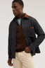 Cardigan con zip in cotone con dettaglio a costine 4