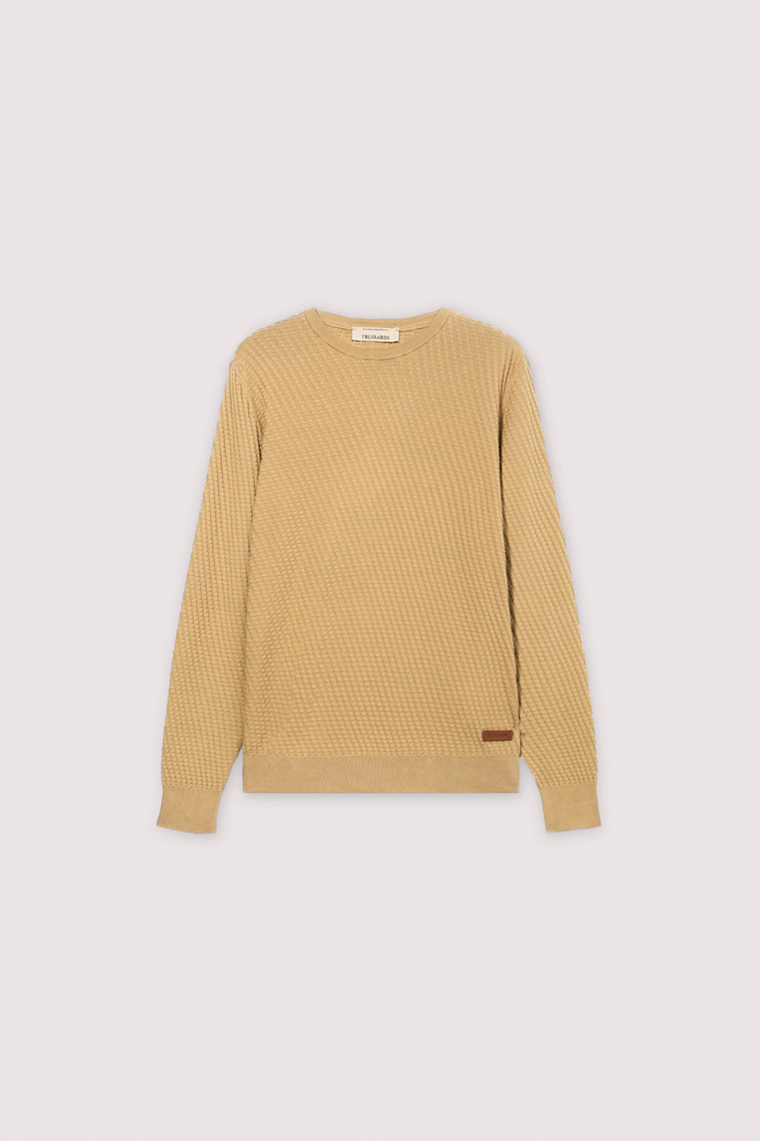 Maglia girocollo in cotone tridimensionale 3|cba941934820179b3f80bd2ed334242e14aca0f70536a3f41af7e2333ade53ce