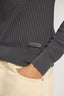 Maglia girocollo in cotone tridimensionale 3