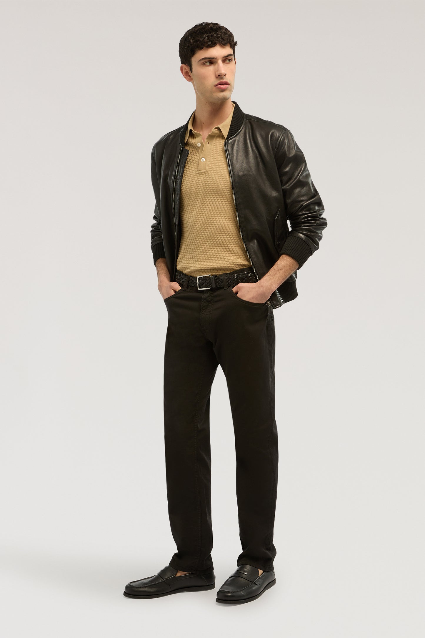 Polo in cotone tridimensionale 4|d4377544a134b8215fde5503b5ebb635924dae9152b8991829eca1d666b3ec47