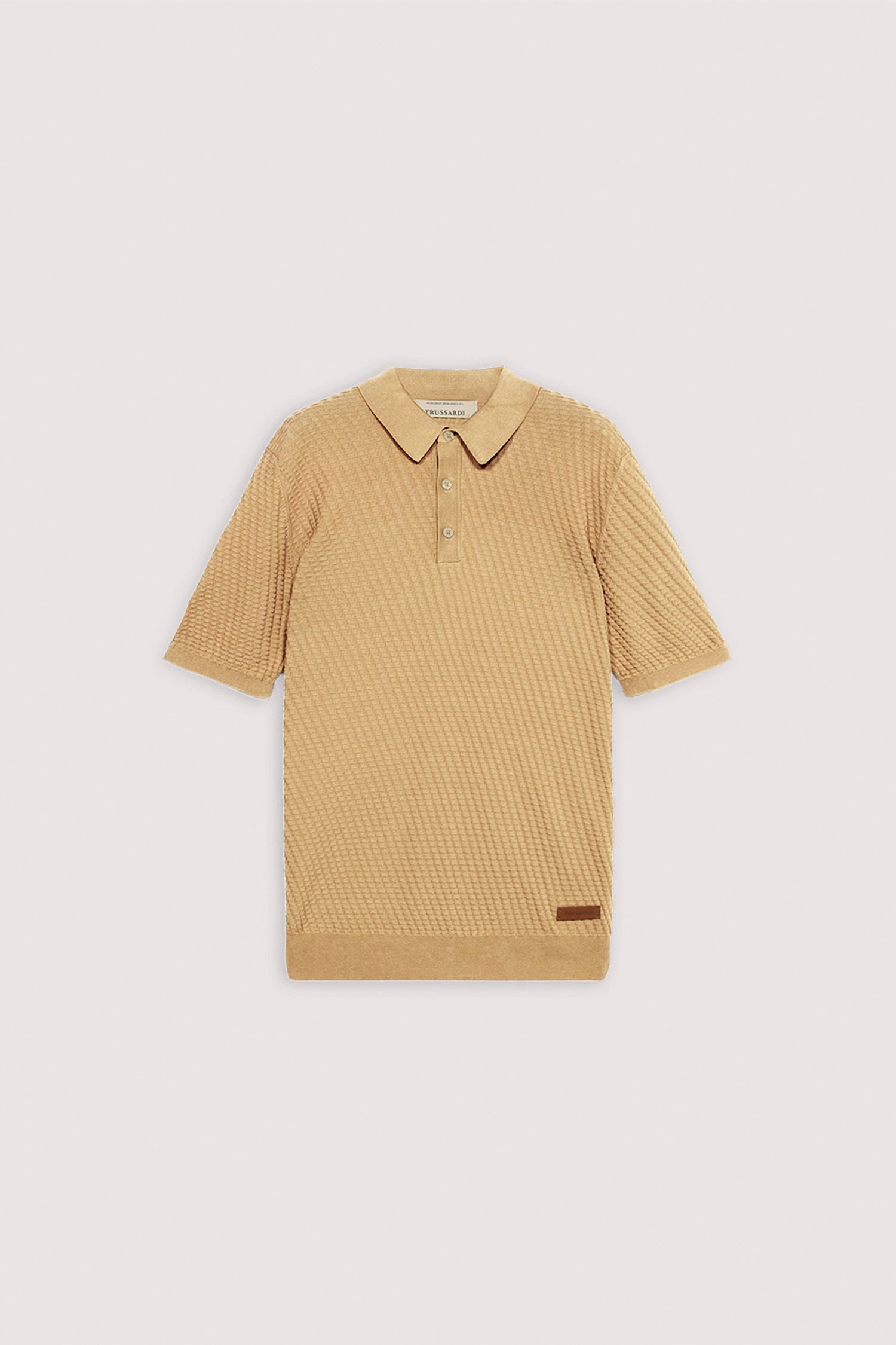 Polo in cotone tridimensionale 5|a57e4b4530b0aab3f21b833229f1ef134a6fbf209f2085f3ccc8712dc7ca8e32
