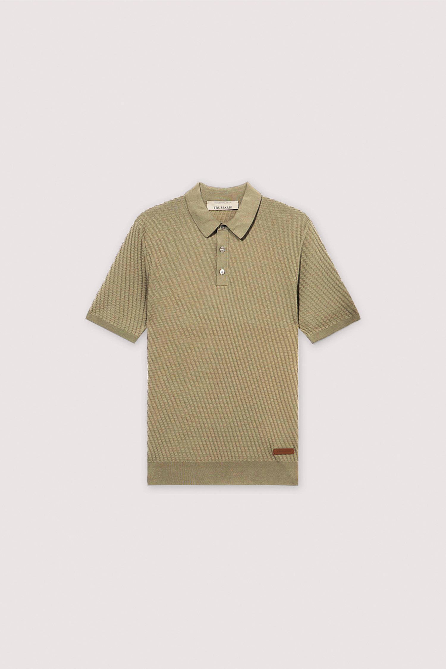 Polo in cotone tridimensionale 5|9e2ec4656fe656c817bad355a79742527aba413ff7773d2b4dcc820e401759af