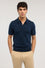 Punched effect polo shirt in cotton