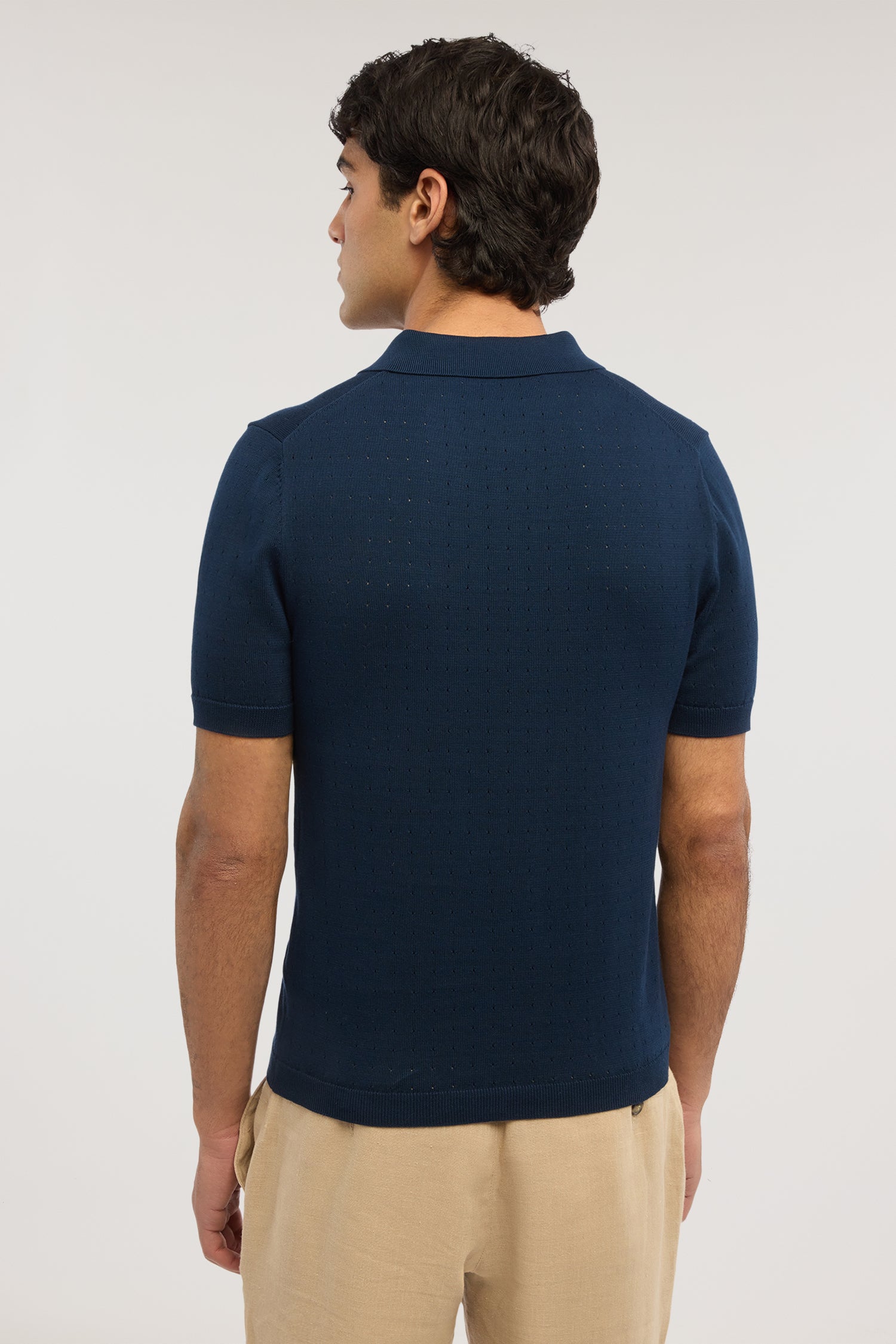 Polo effetto punzonato in cotone 2|b2ac7ceb3d8e91c3d7ddd65dc6b62a5bb032b6abcd2c5a2d071f76bcc86c2ece